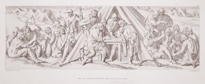 The eve before the battle, riot and wassail of the Saxons, from 